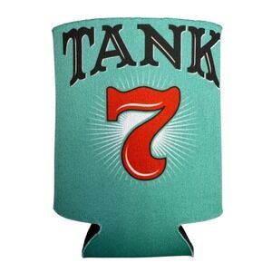 Boulevard Brewing Tank 7 Koozie Farmhouse Ale Beer Can Insulator Teal Lucky 7‎